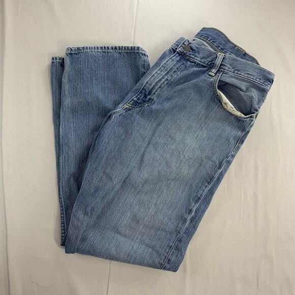 Polo Ralph Lauren Jeans Men 38x32 Classic Straight Blue Wash Denim Pants - Picture 1 of 9